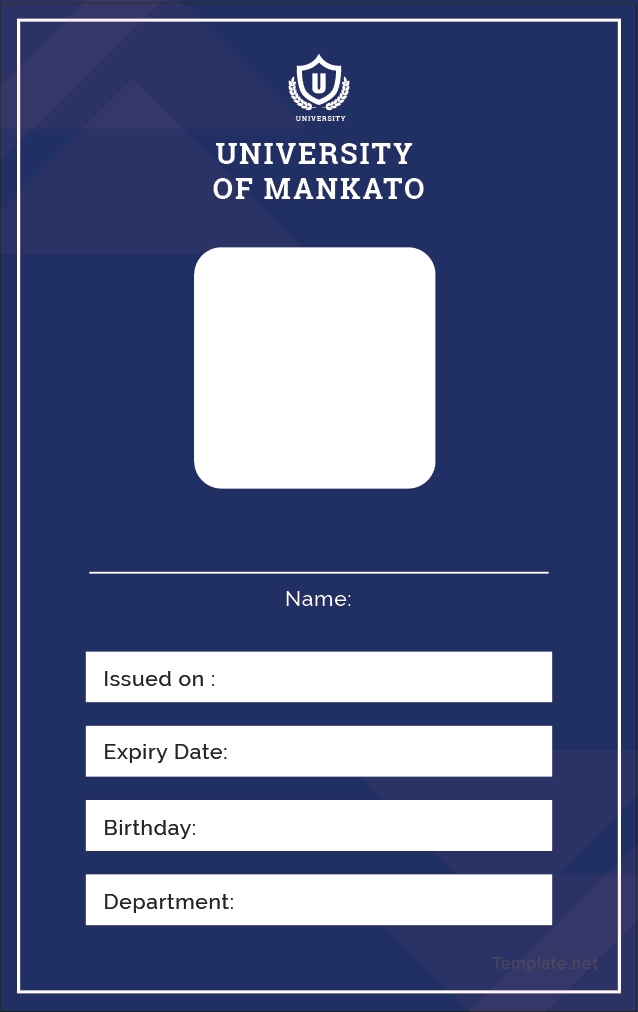Free Blank ID Card Template In Adobe Illustrator Template