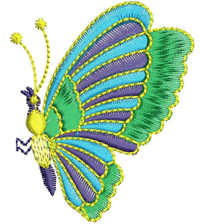Free Butterfly Embroidery Designs Pes Custom Embroidery