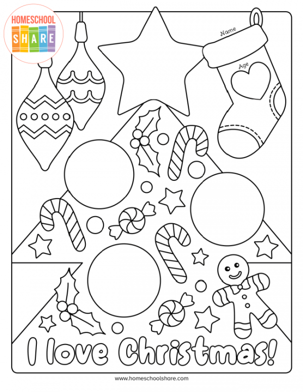 free printable christmas activity sheet