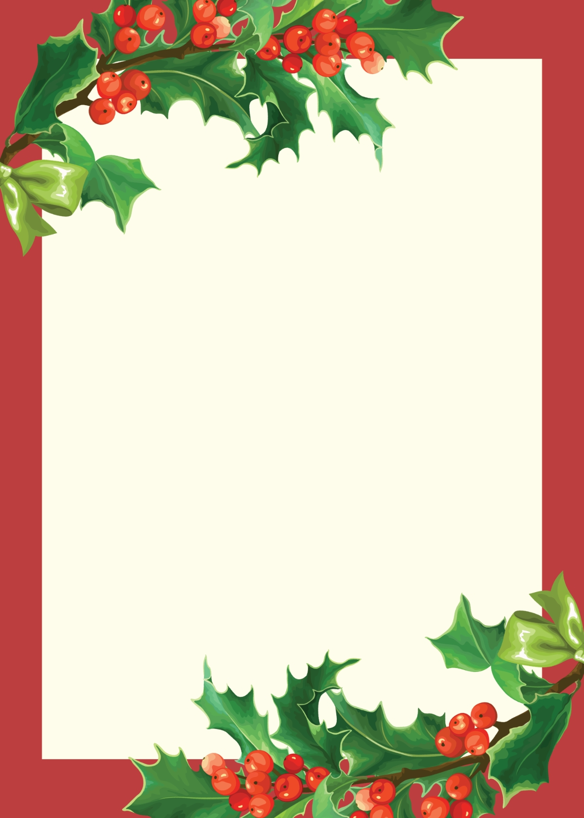 christmas card template free printable