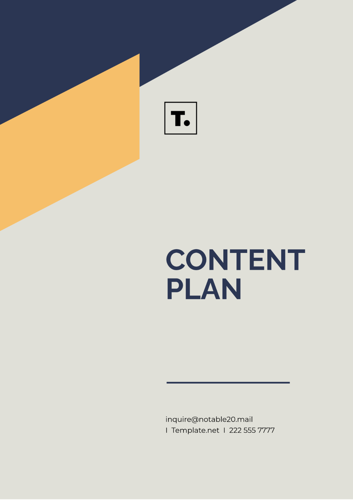 Free Content Plan Templates Editable And Printable