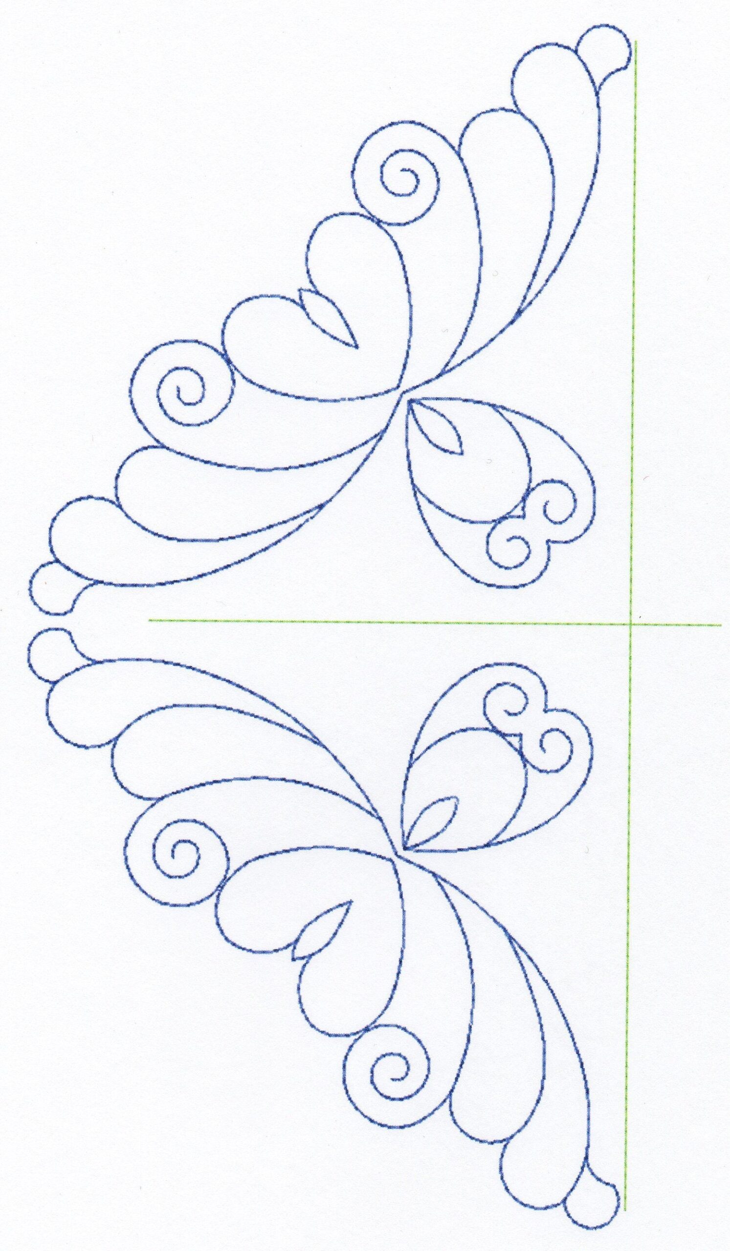 Free Continuous Machine Quilting Designs Feather Quilting Design 