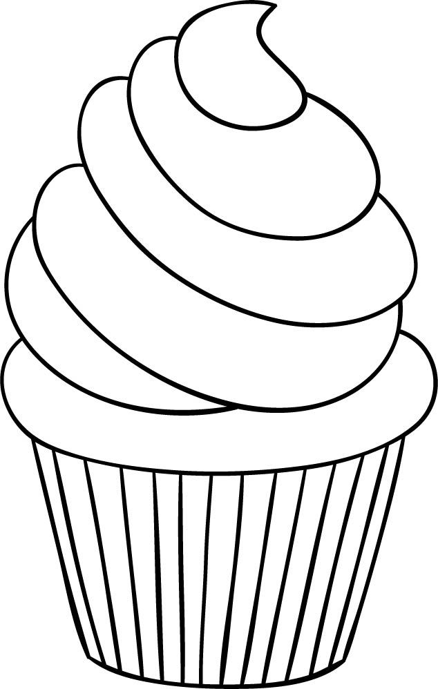 printable cupcake pictures to color