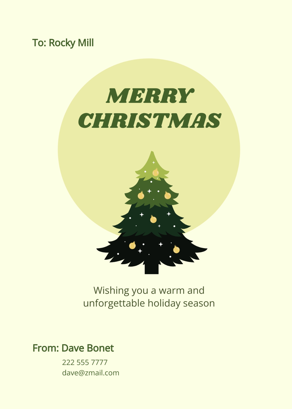 Free Digital Christmas Card Template Edit Online Download 