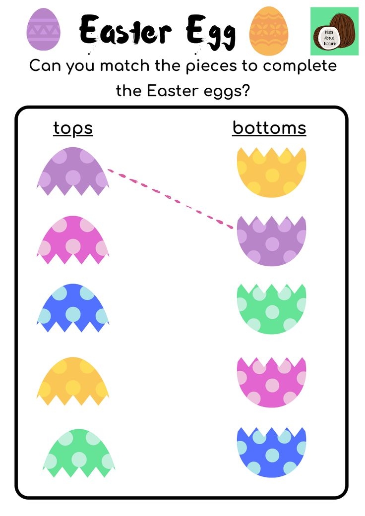free printable easter matching game