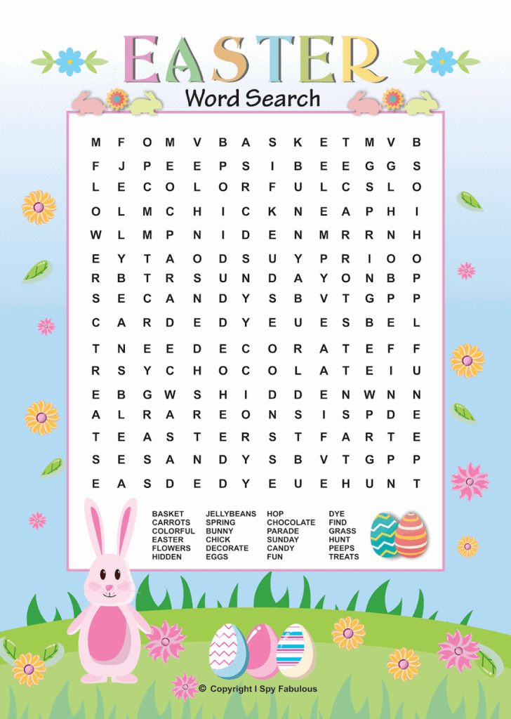 Free Easter Word Search Easter Dot to Dot Easter Color By Number 