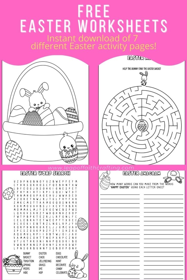 pre school easter activity printable