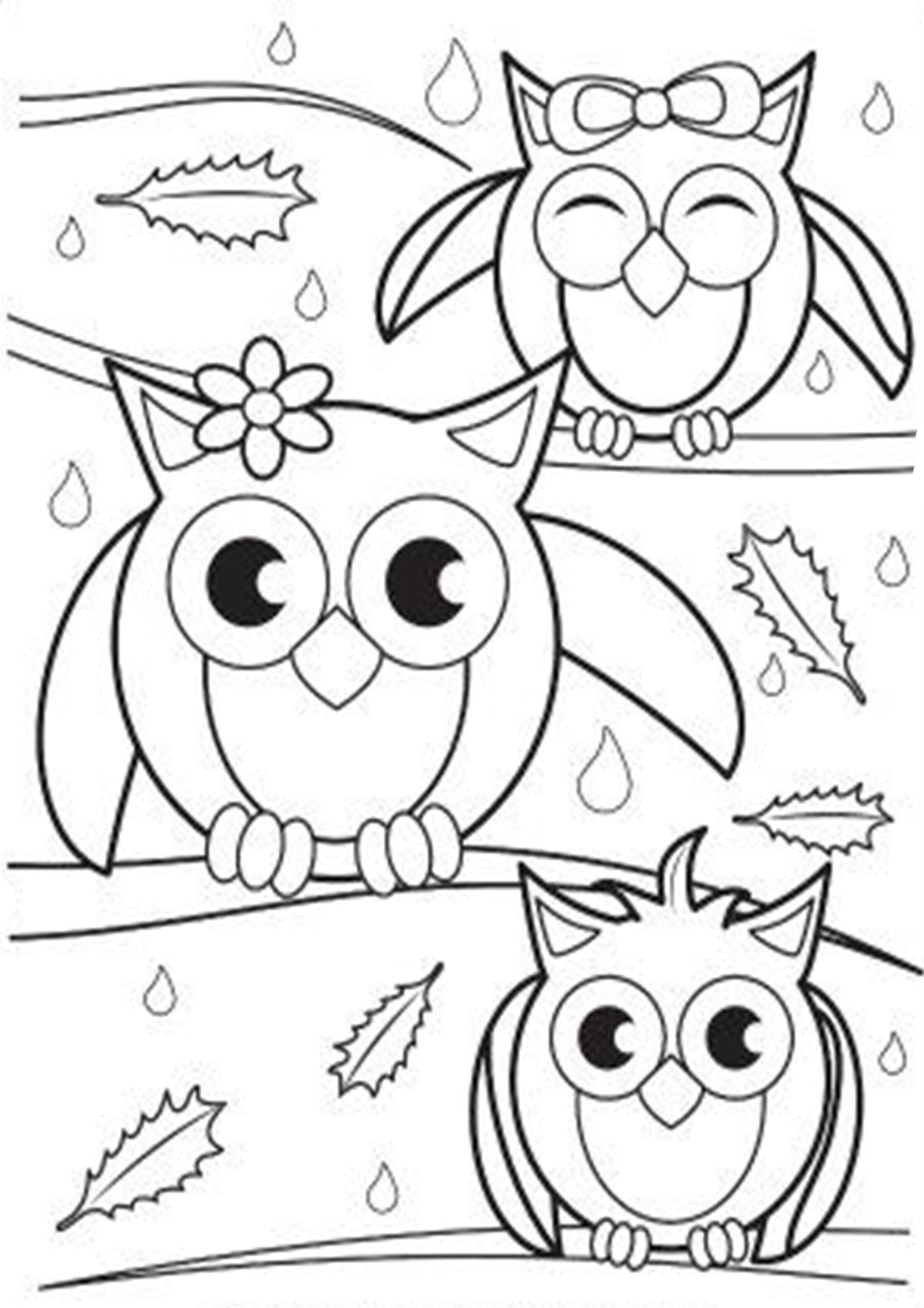 Free Easy To Print Owl Coloring Pages Owl Coloring Pages Family 