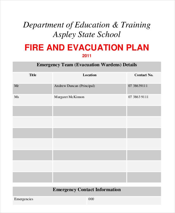Free Editable Fire Evacuation Plan Template Easily Design An Emergency