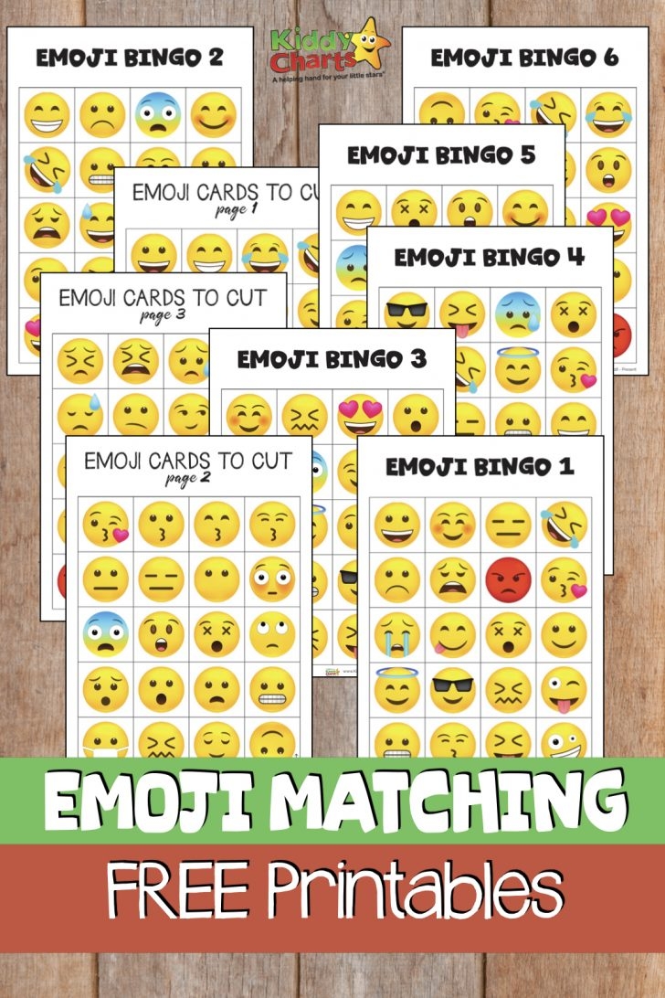Free Emoji Bingo Game For Kids Printable Bingo Cards