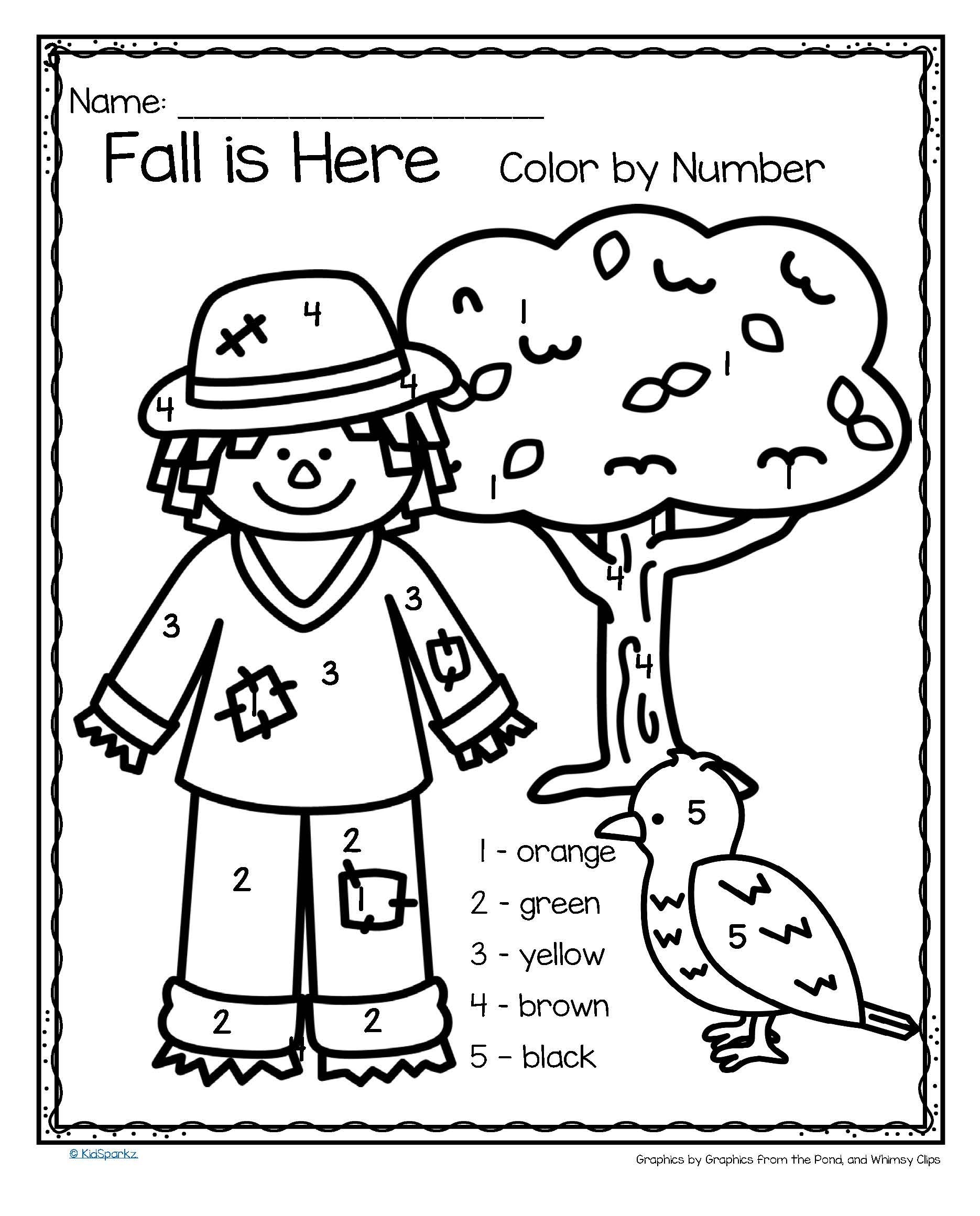 free printable fall activity pages
