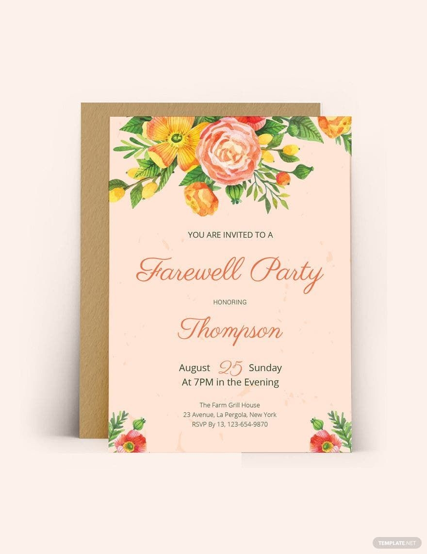 FREE Farewell Card Templates Examples Edit Online Download