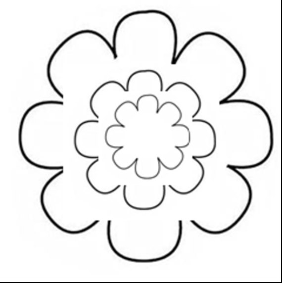 Free Flower Petal Template Printable Download Free Flower Petal 