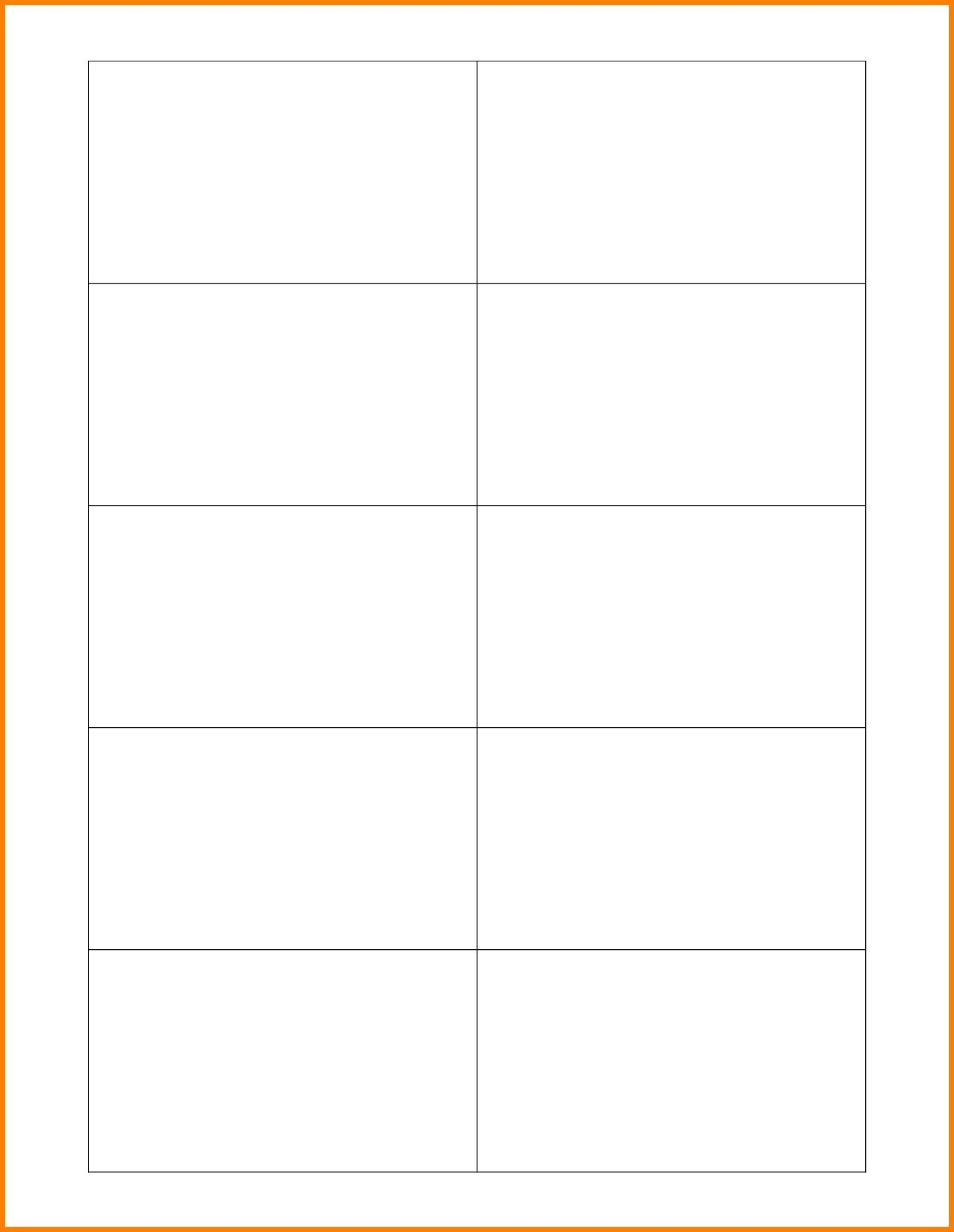 blank business card templates free printable