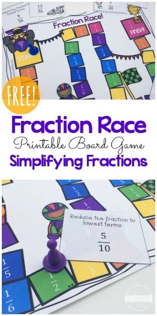 FREE Fractions Game This Is Such A Fun Educational Math Game To Help