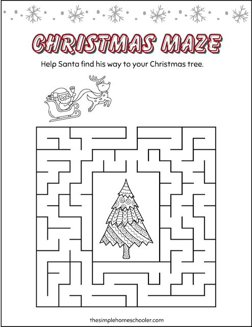 Free Free Printable Christmas Activity Pages Download Free Free 