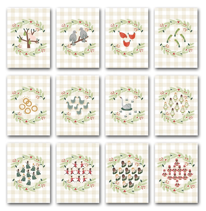 Free Free Printable Twelve Days Of Christmas Download Free Free 