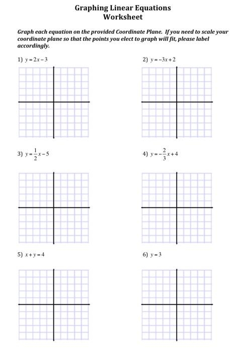 Free Graphing Linear Equation Worksheet Download Free Graphing Linear 