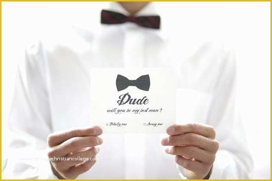 Free Groomsman Card Template Of Printable Bro Will You Be My Groomsman 