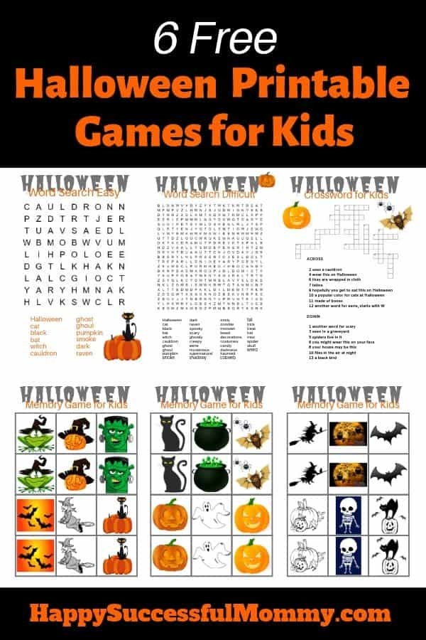 Free Halloween Printable Games