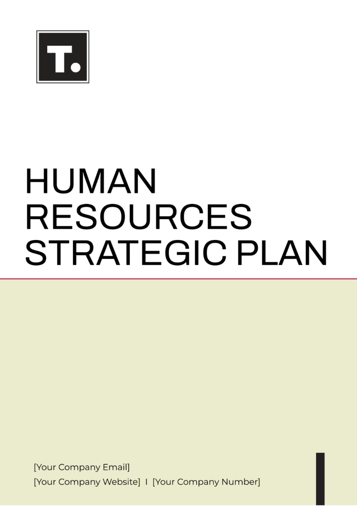 Free Human Resources Strategic Plan Template To Edit Online