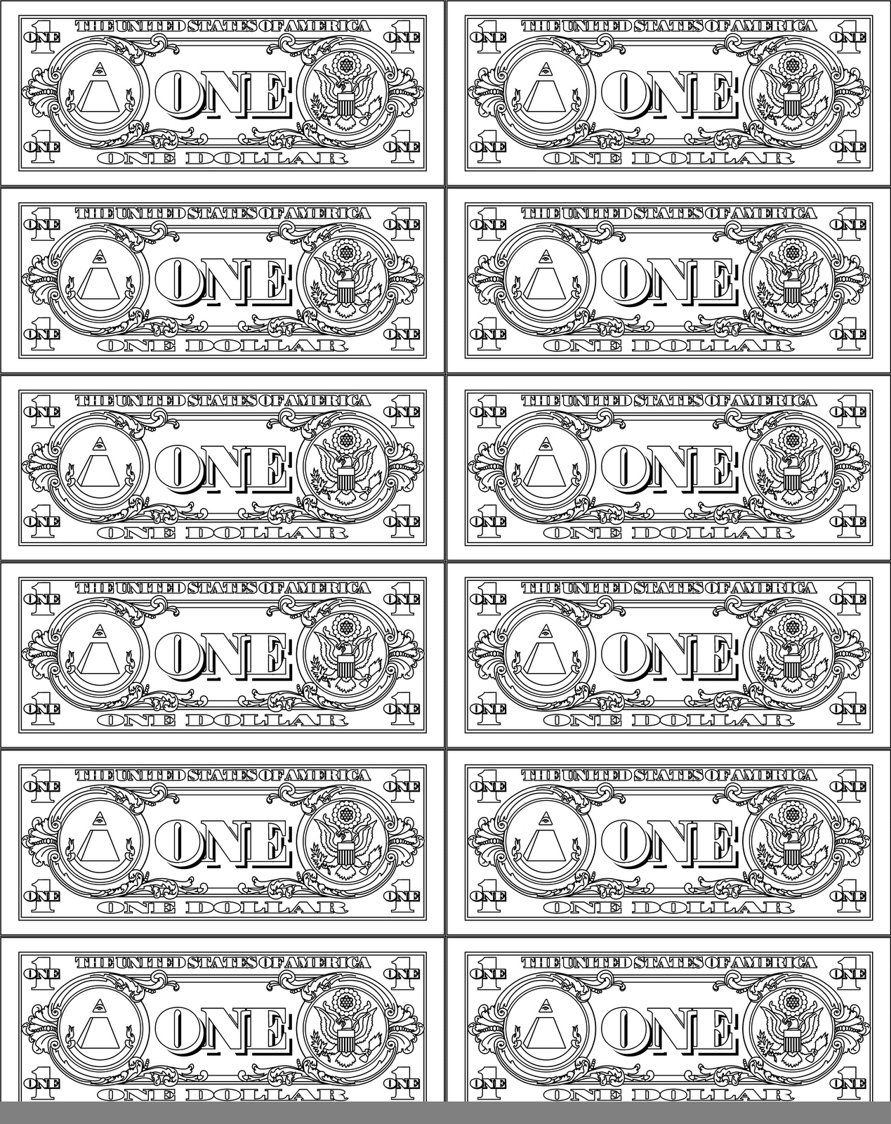 Free Kids Printable Play Money 10 Activities Printable Play Money 10