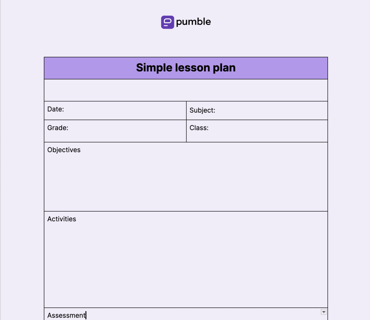 FREE Lesson Plan Template Word Editable PDF Image Excel 