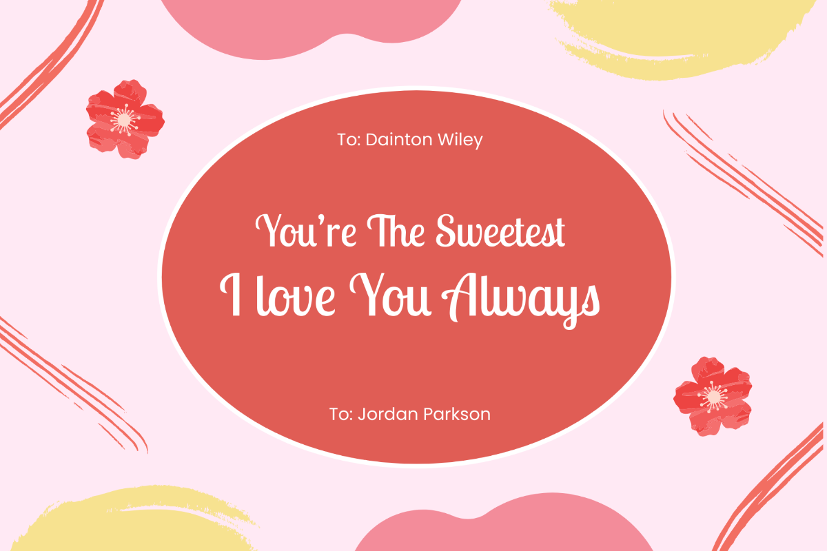 Free Love Card Design Template To Edit Online