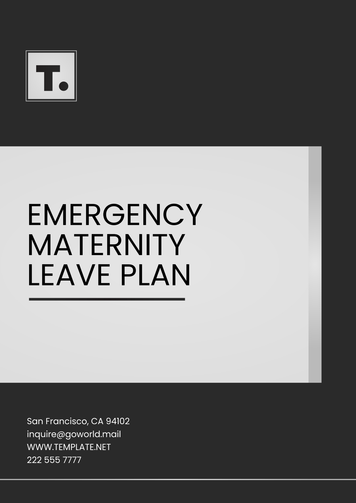 Free Maternity Leave Plan Templates Editable And Printable