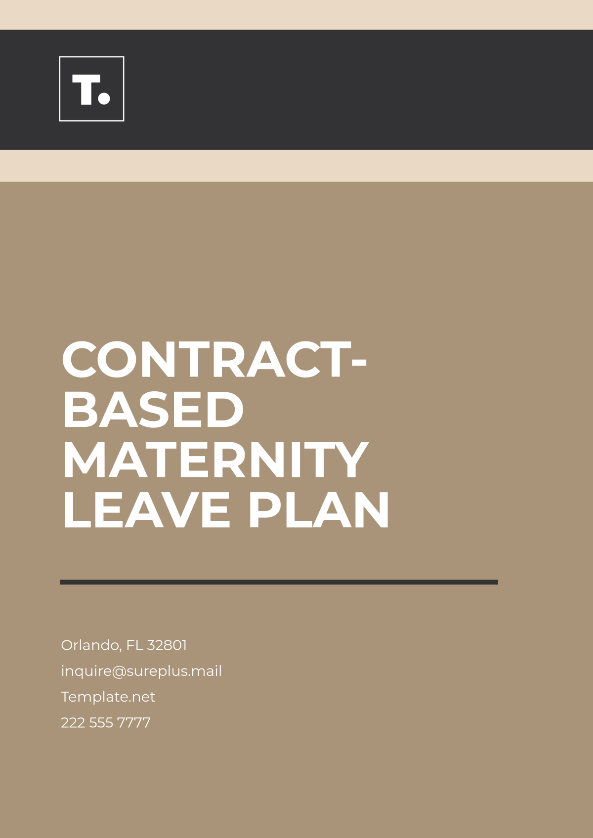 Free Maternity Leave Plan Templates Editable And Printable