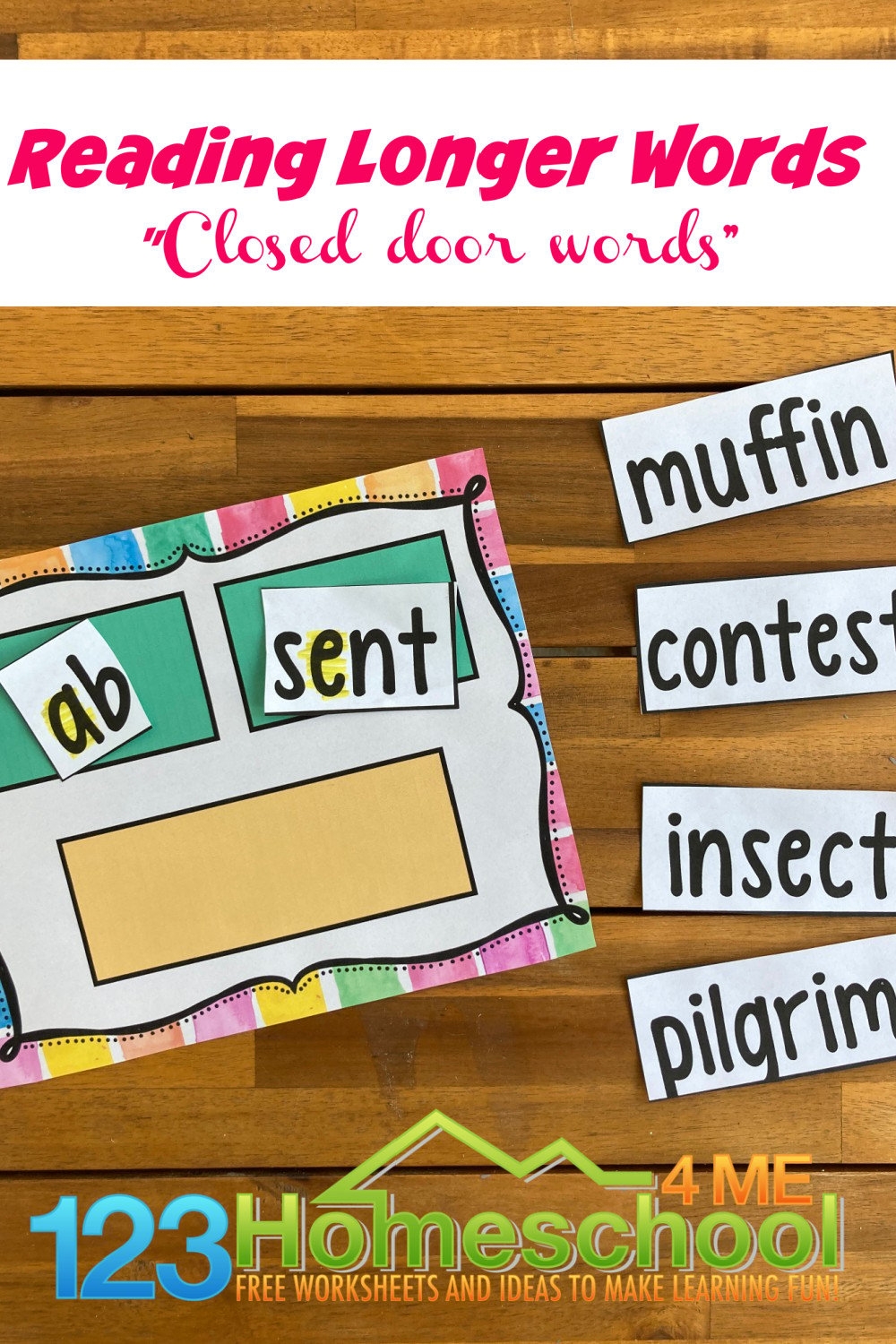 open and closed syllables activity printable
