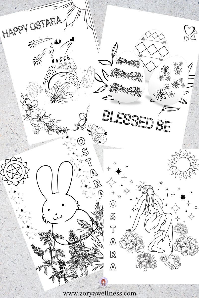 FREE Ostara Colouring Pages Celebrate Wheel Of The Year