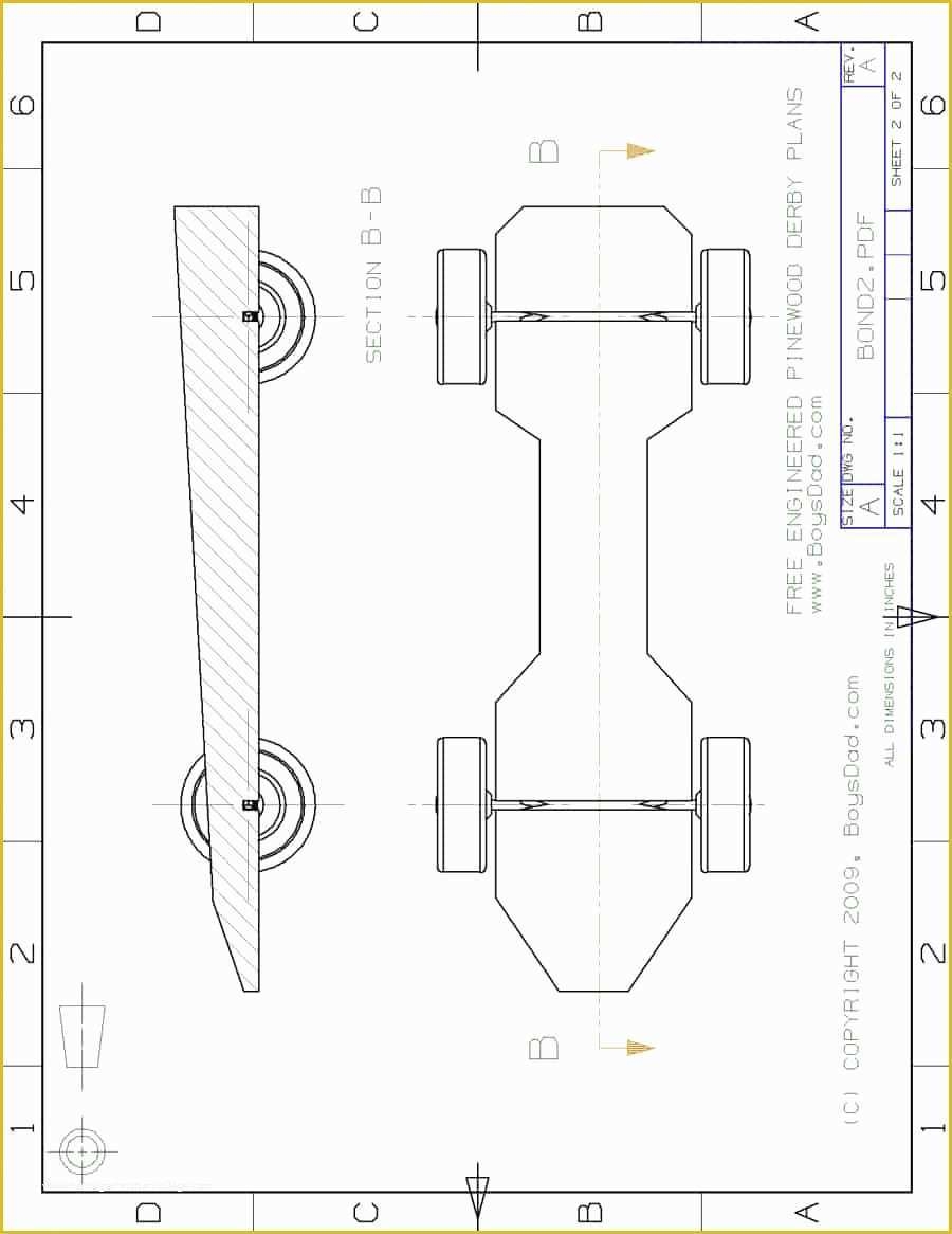 Free Pinewood Derby Car Templates Of Pinewood Derby Templates Printable