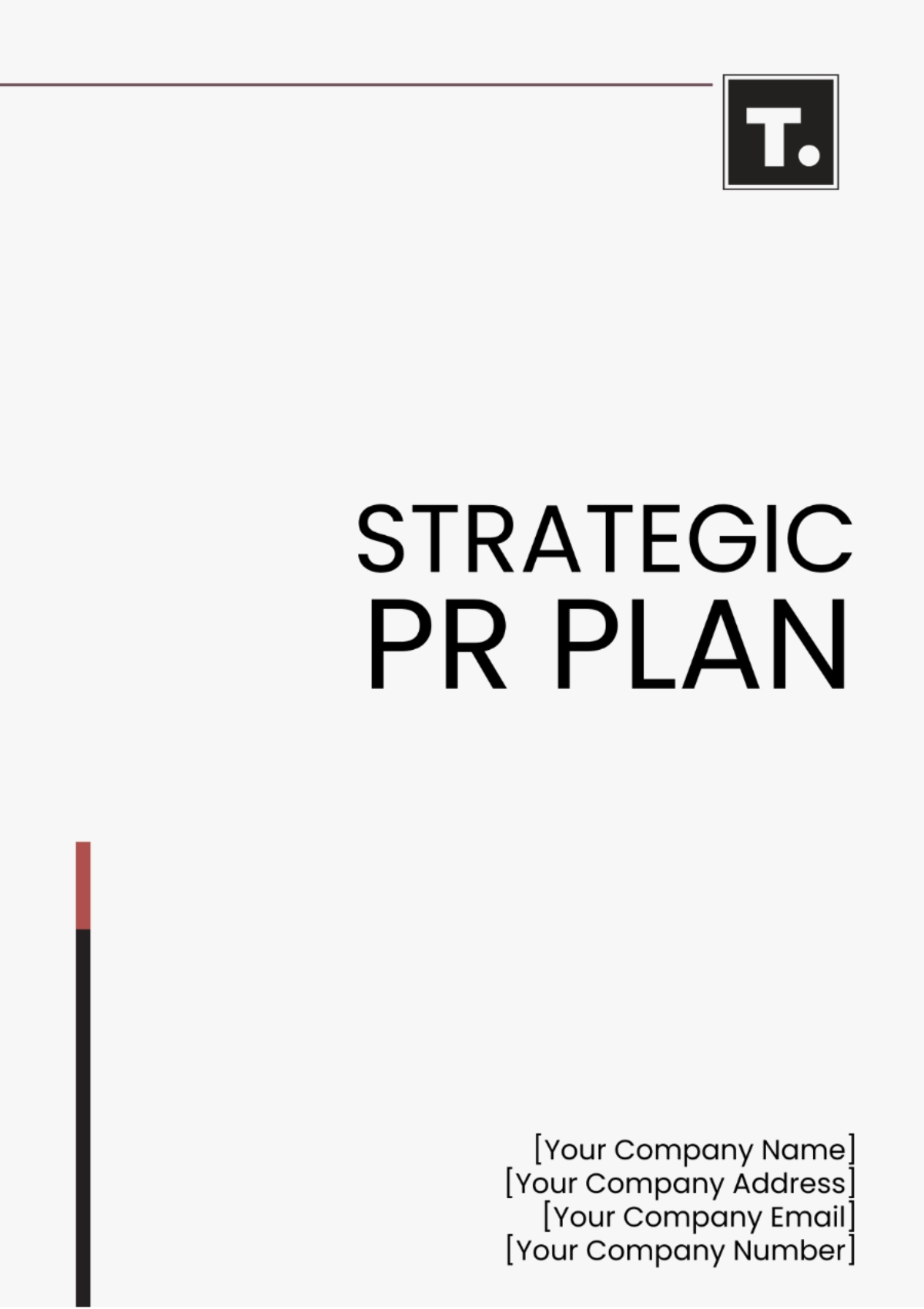 Free PR Plan Templates Editable And Printable
