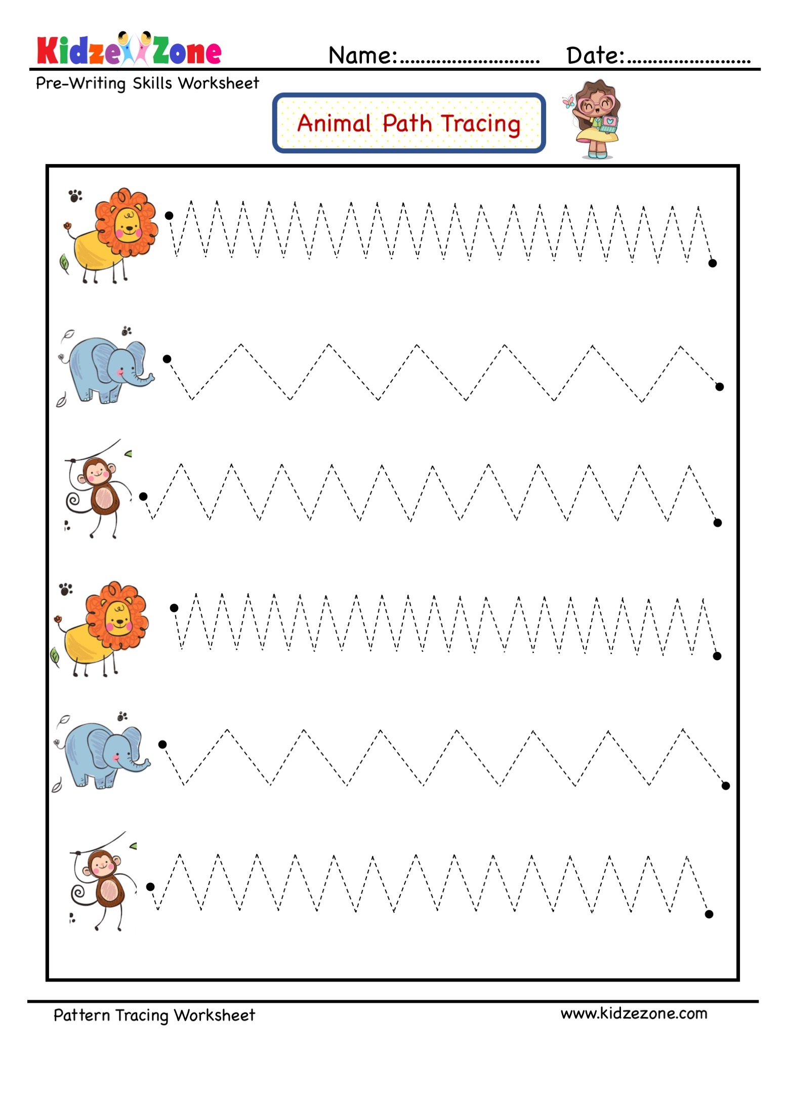 pre writing activities printables