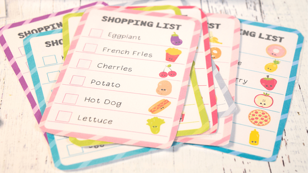 Free Preschool Grocery Store Printable Game The TipToe Fairy