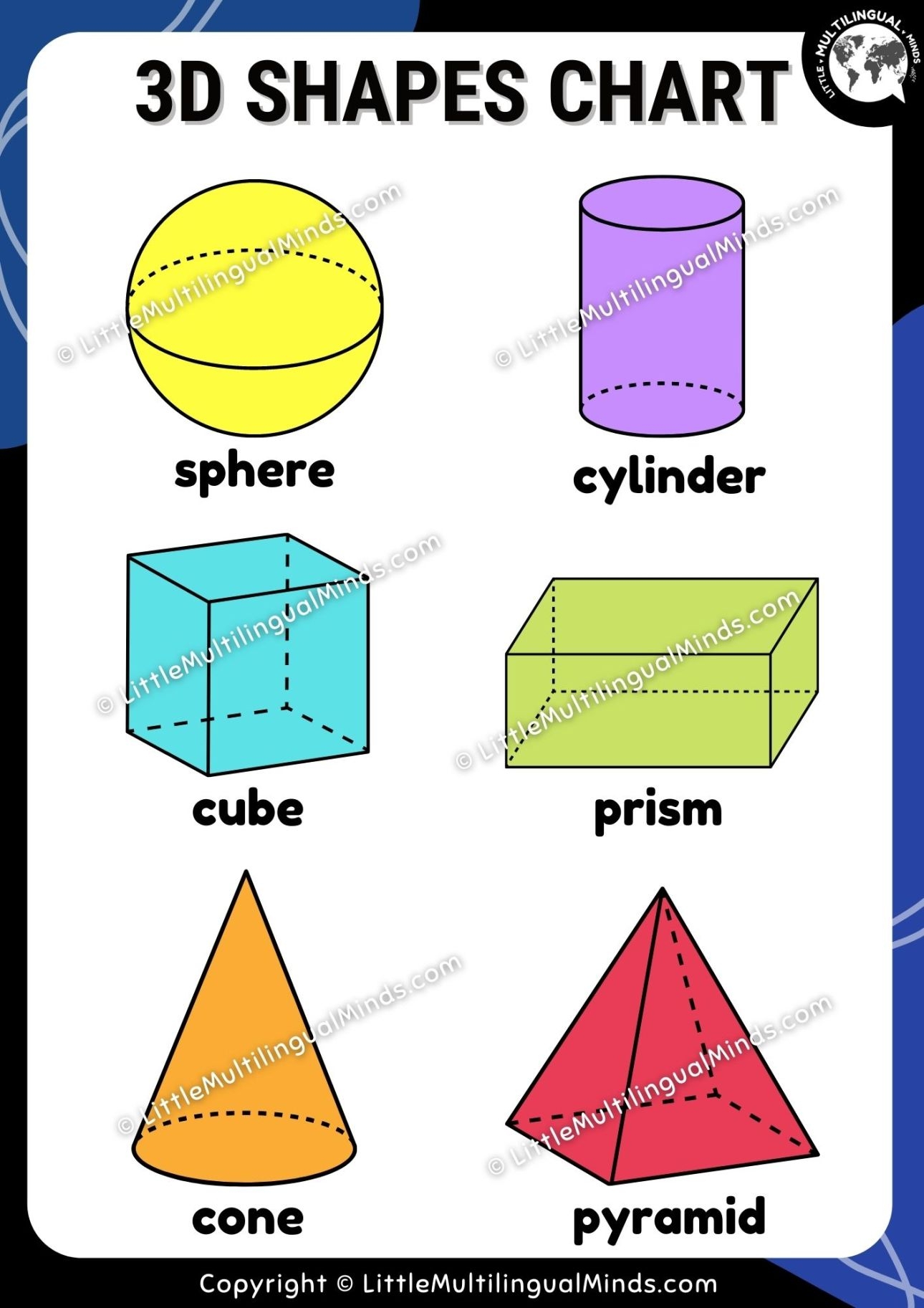 Free Printable 3 Dimensional Shapes Download Free Printable 3