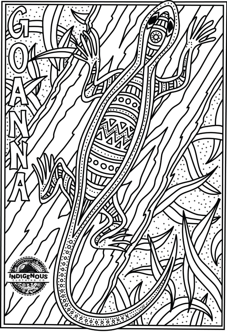 Free Printable Aboriginal Colouring Pages Templates Printable