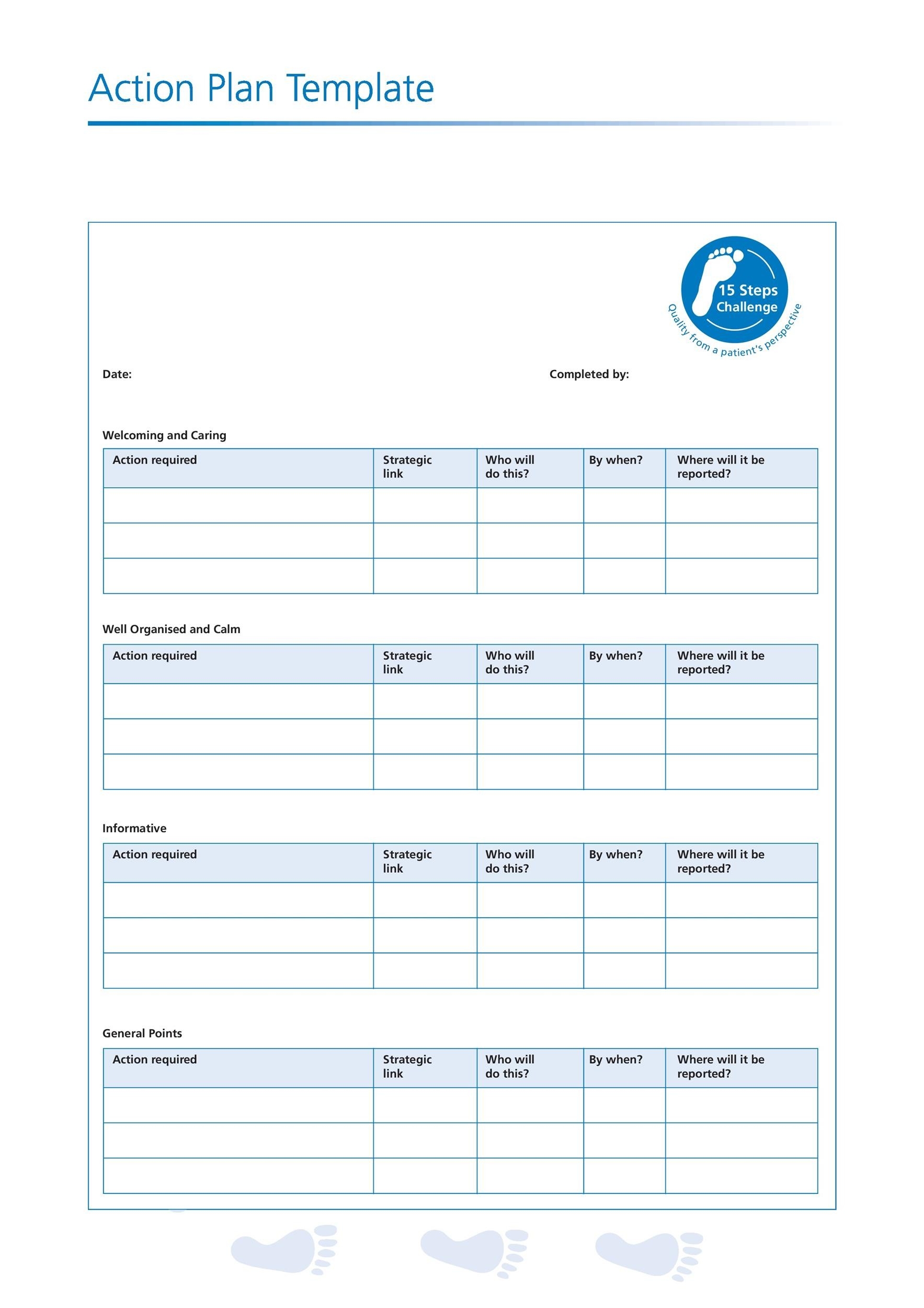 Free Printable Action Plan Template Printable Templates The Best Porn 