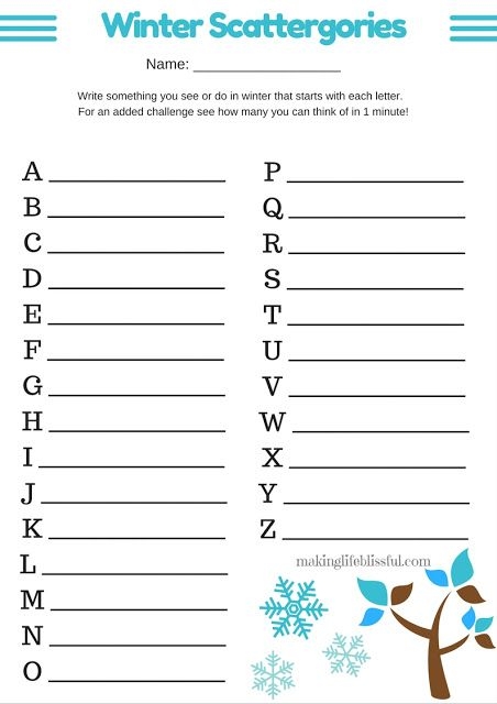free printable activities for seniors