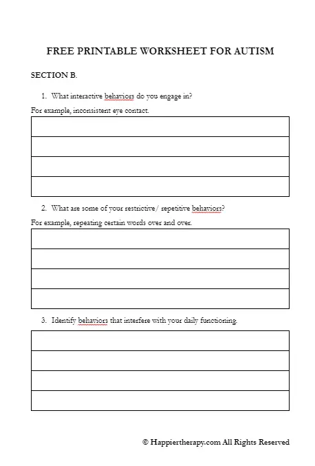 free printable games for autism