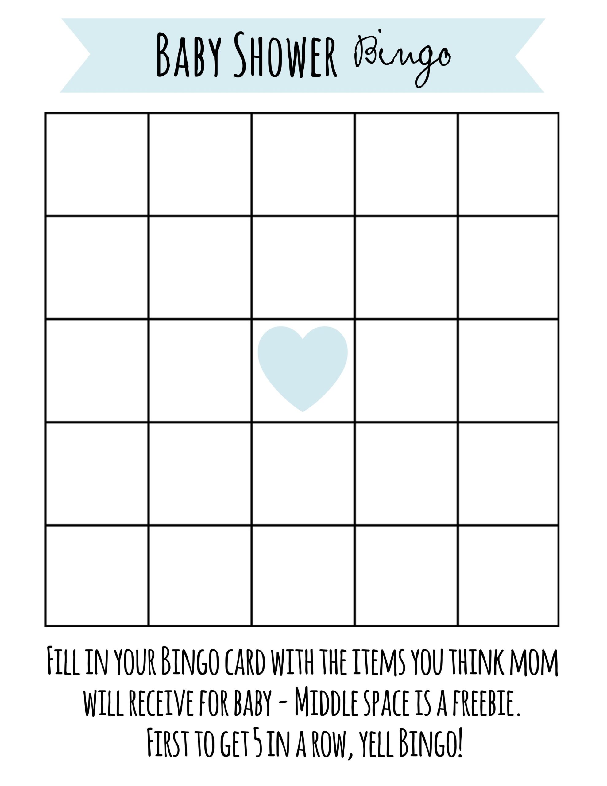 Free Printable Baby Shower Games Download Instantly 