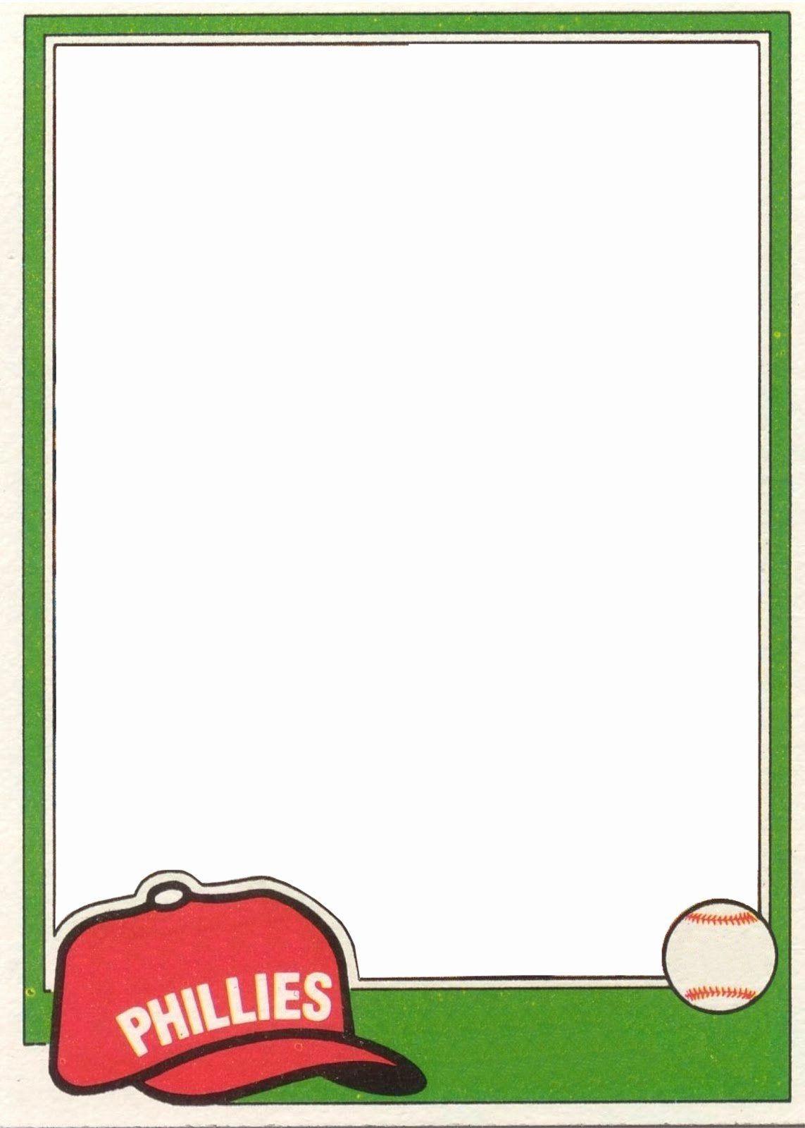 printable baseball card template