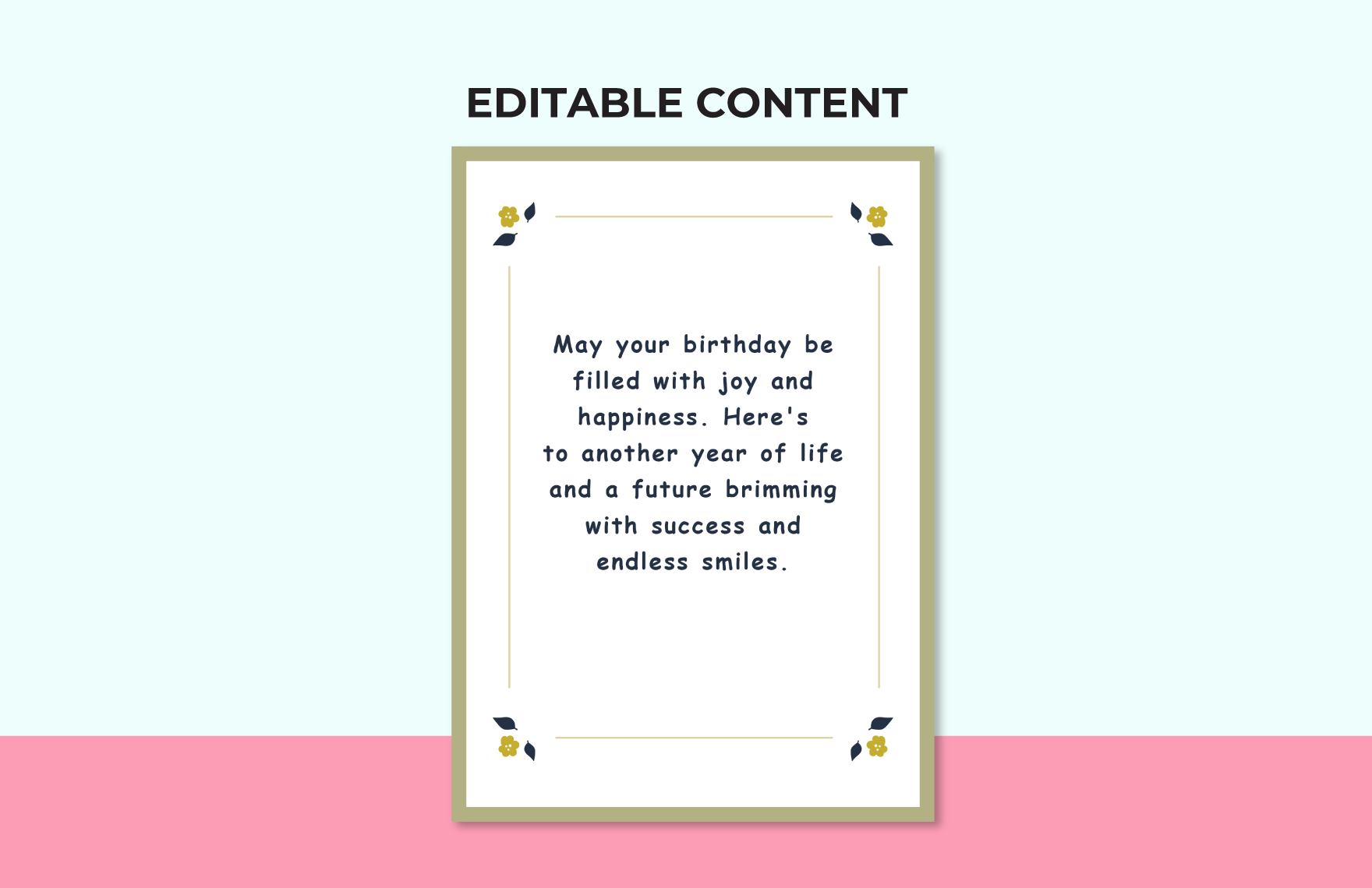 Free Printable Best Wishes Card Template Download In Word Template