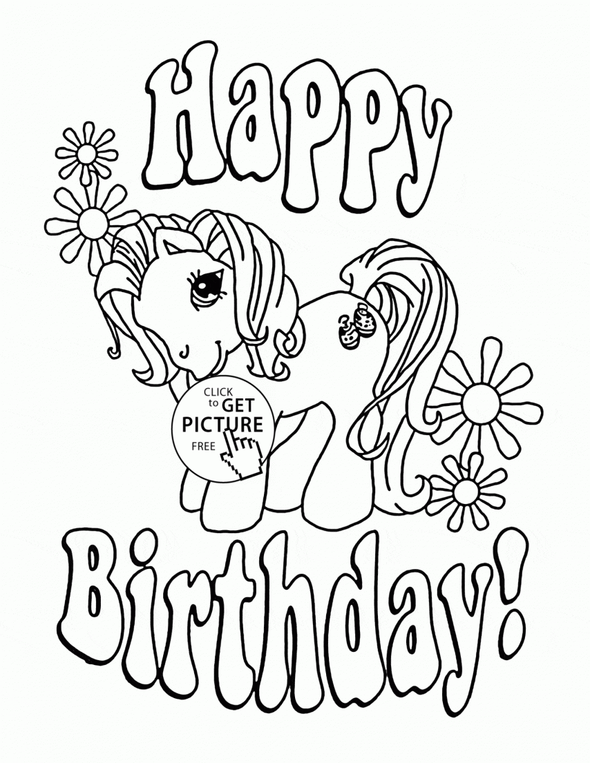 printable birthday pictures to color