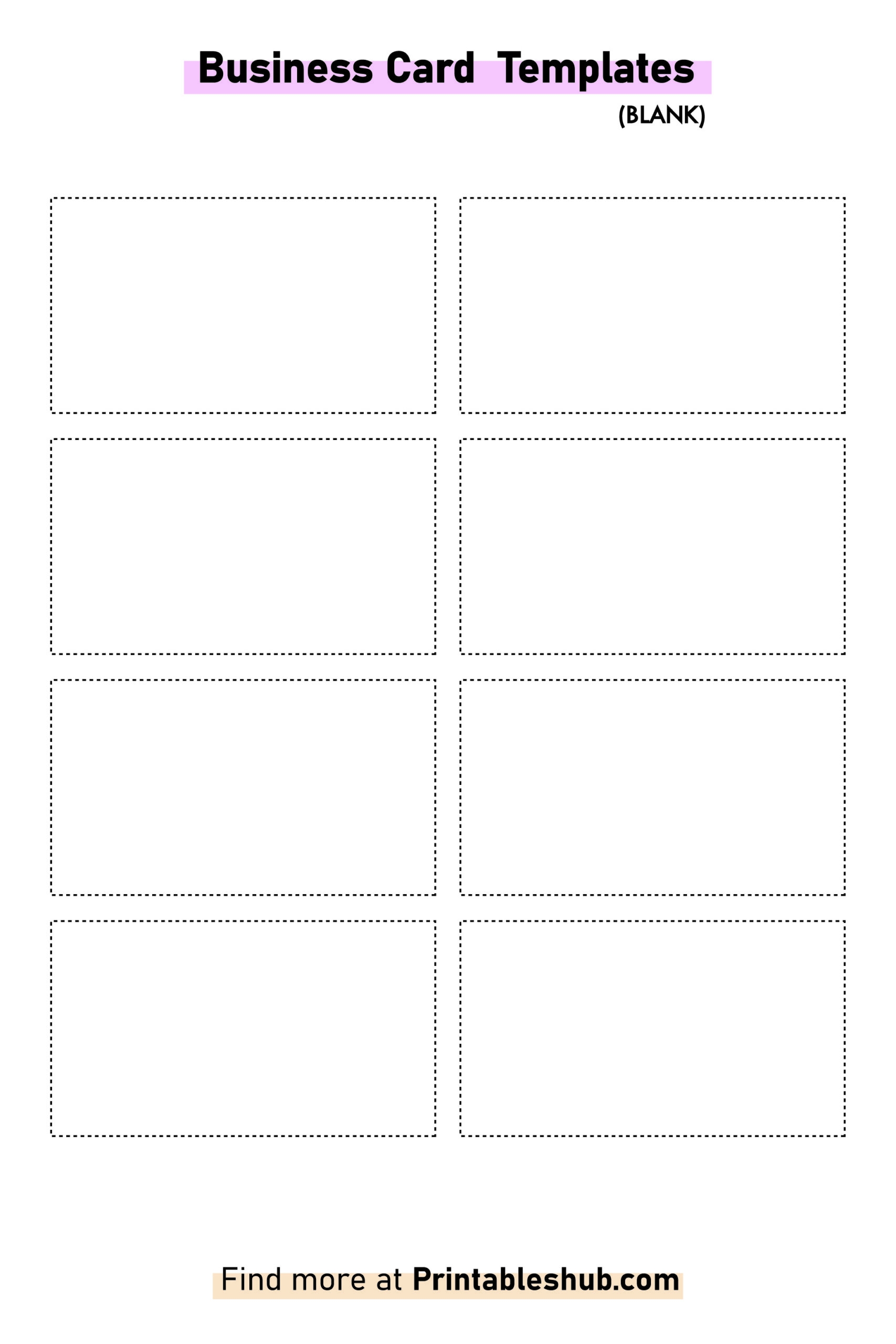 free printable business card templates print