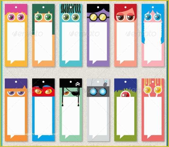 printable bookmark design template