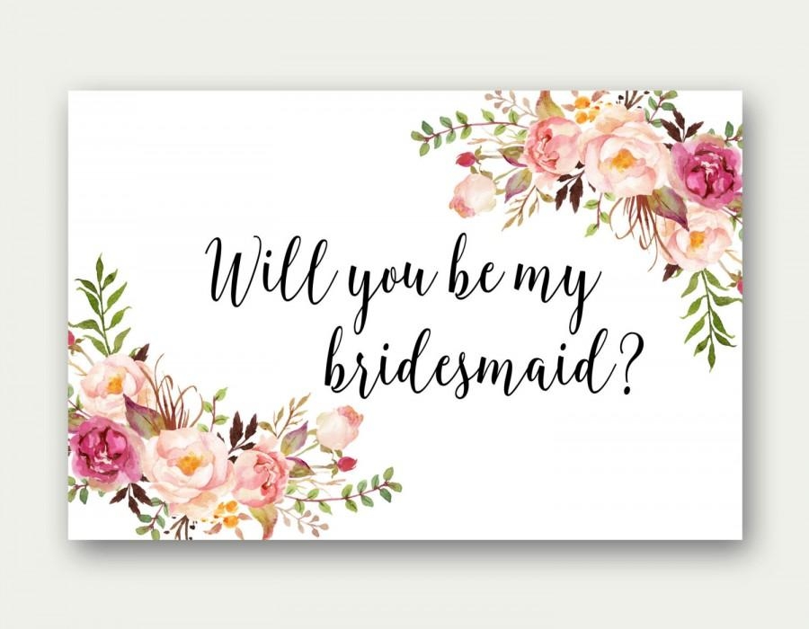Free Printable Bridesmaid Proposal Template Printable Templates