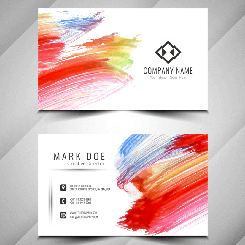 Free Printable Business Card Template 6066850 Vector Art At Vecteezy 