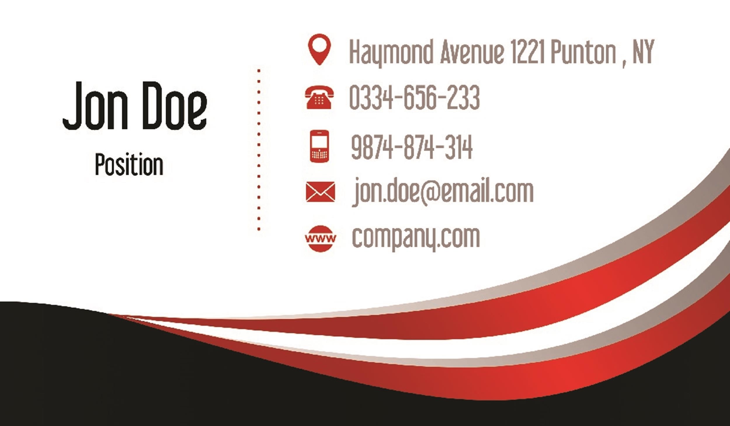 Free Printable Business Card Template Kits Honprogressive